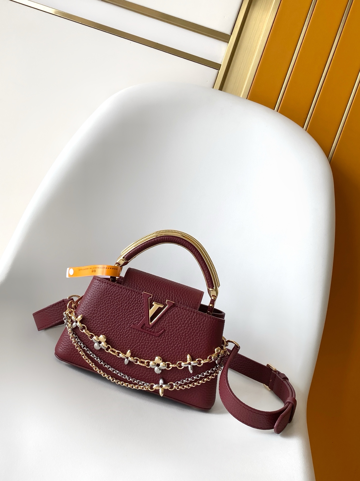 Louis Vuitton LV Classic Handbag Monogram Miroir Model M28334 Interior Pocket Street Style Authentic Style